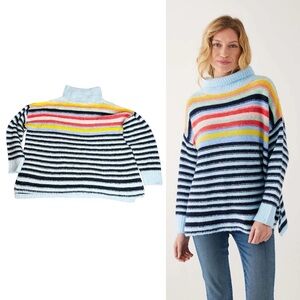 Mersea Seahappy Multi Rainbow Striped Sweater O/S One Size